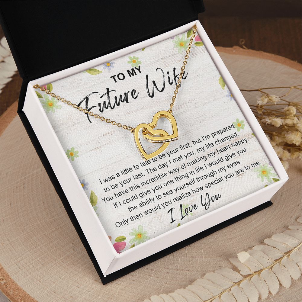 To My Future Wife Necklace from Boyfriend, Personalized Necklace for Women, Luxury Necklace for Girlfriend, Wedding Anniversary Present For Her, Girlfriend Gift Jewelry Christmas Birthday Gift