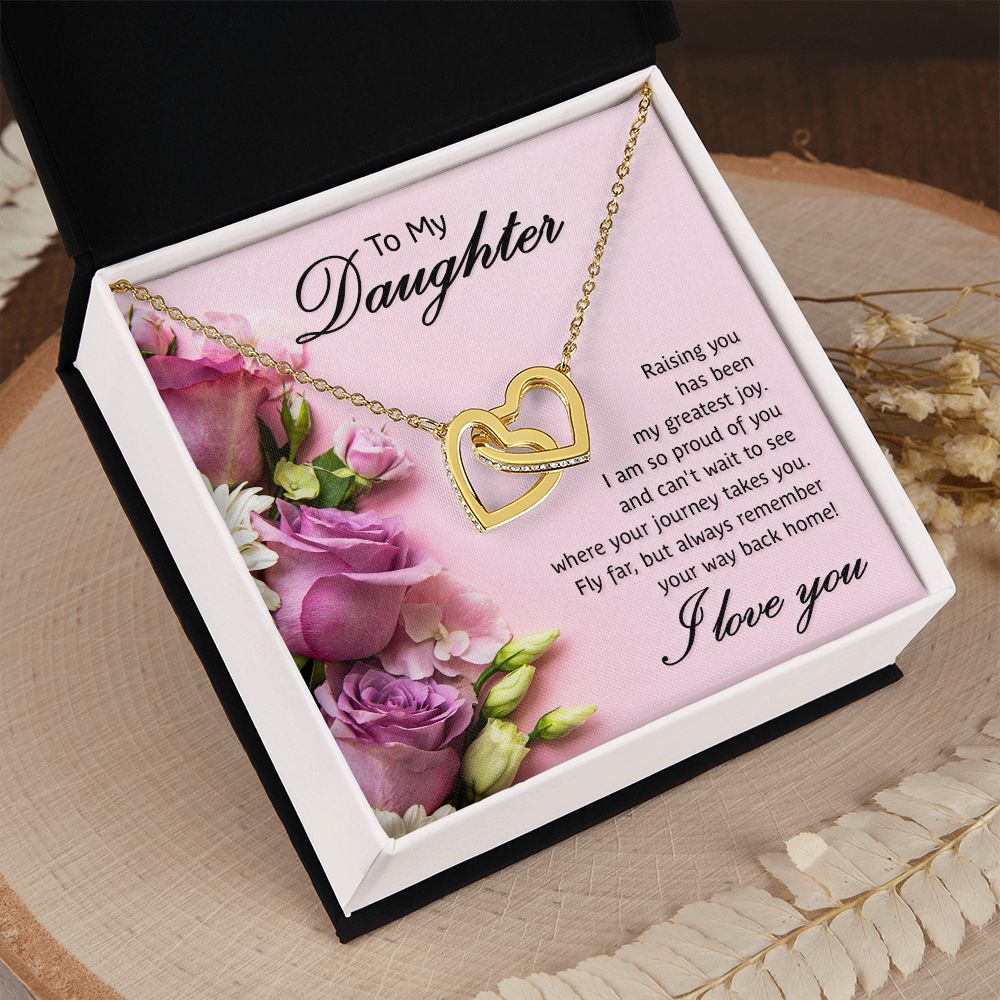 To My Daughter Necklace Gift from Mom, Mother and Daughter Jewelry Necklace for Girls, Mother Daughter Gift Ideas, Jewelry Pendant Necklace
