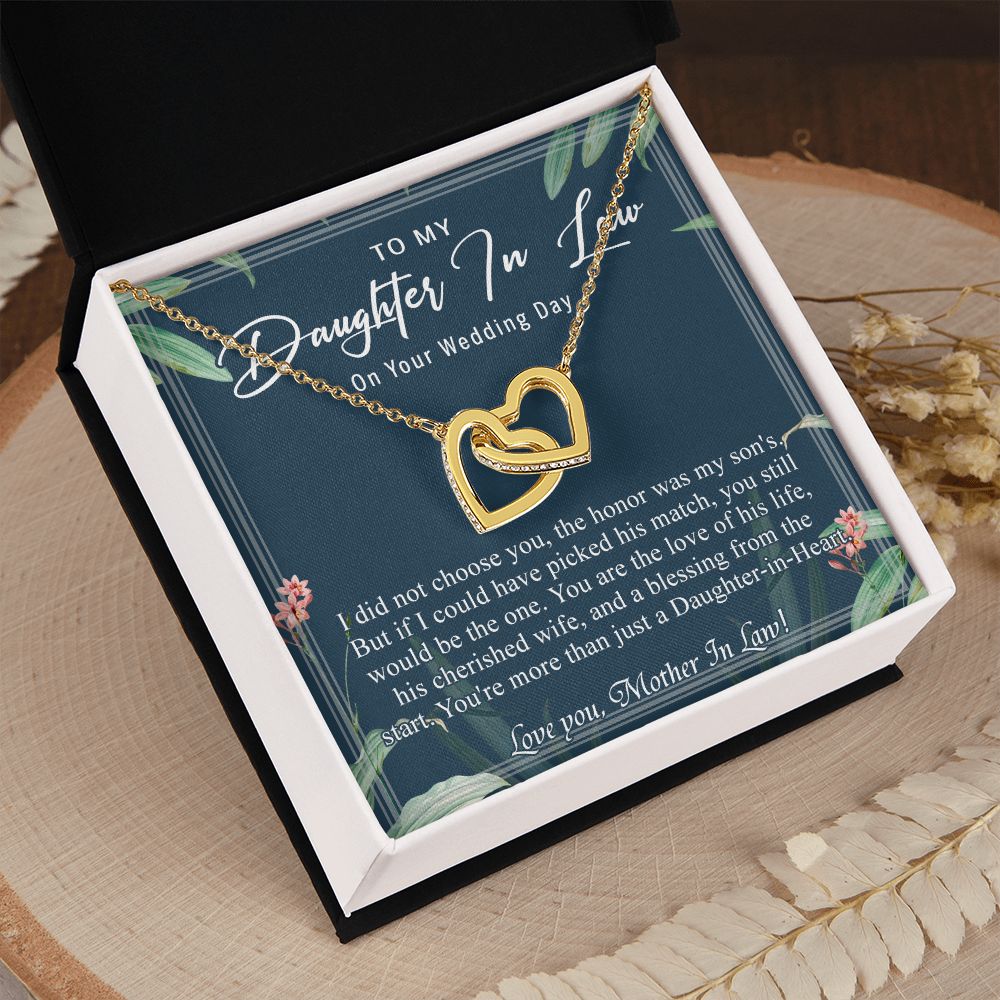 Daughter In Law Gifts Ideas, Daughter In Law Necklace, Gifts For Future Daughter In Law, Daughter In Law Birthday Gifts, Daughter-in-law Gifts From Mother In Law, Birthday Gifts For Daughter6 Interlocking Hearts Necklace