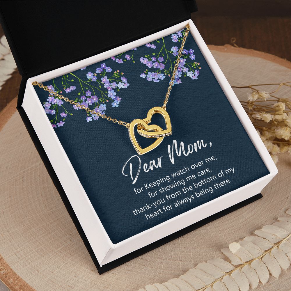 Mother's necklace, Mom gift from daughter, Mom gift from son, Mother's Day jewelry, Mom birthday gift, gifts for mom, Mom bday Interlocking Hearts Necklace