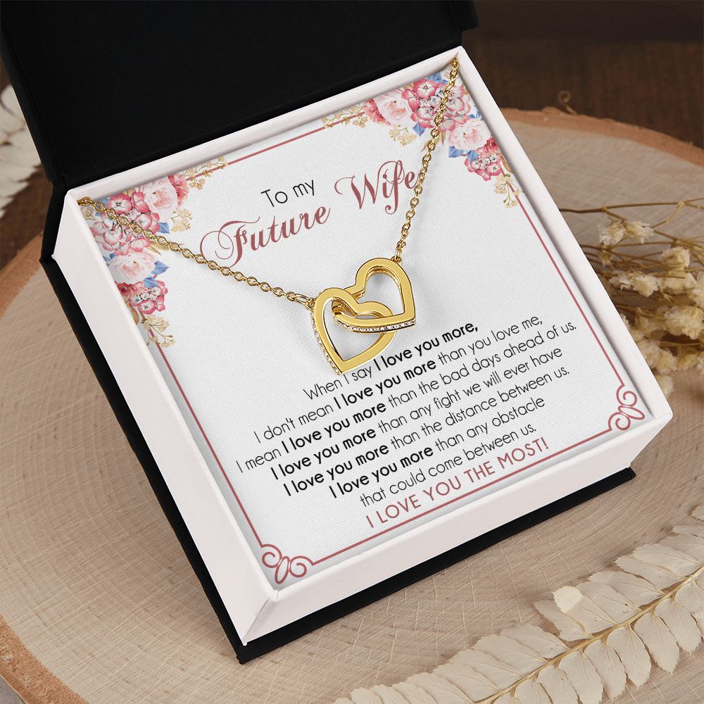 To My Future Wife Necklace from Boyfriend, Personalized Necklace for Women, Luxury Necklace for Girlfriend, Wedding Anniversary Present For Her, Girlfriend Gift Jewelry Christmas Birthday Gift