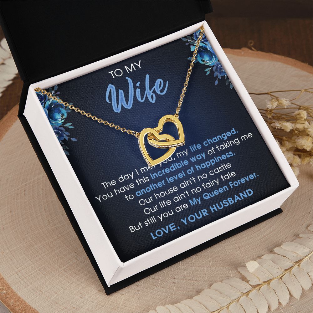 To My Wife Gift Jewelry Gift For Wife Birthday Gift For Wife Necklace For Wife Interlocking Hearts Necklace