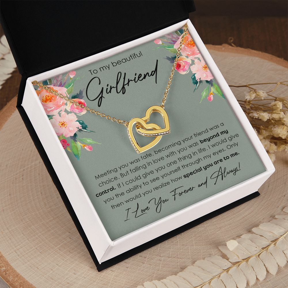 To My Girlfriend Necklace from Boyfriend, Personalized Necklace for Women, Luxury Necklace for Girlfriend, Wedding Anniversary Present For Her, Girlfriend Gift Jewelry Christmas Birthday Gift