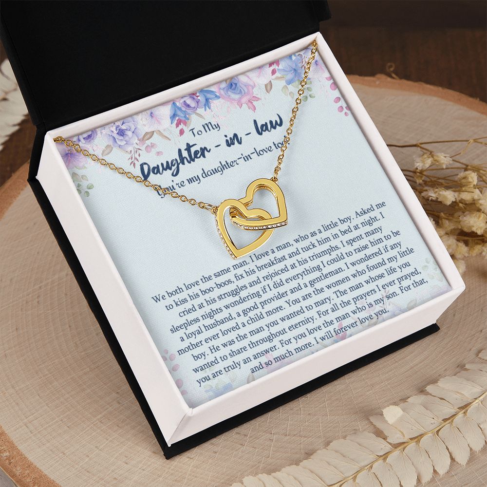 Daughter In Law Gifts Ideas, Daughter In Law Necklace, Gifts For Future Daughter In Law, Daughter In Law Birthday Gifts, Daughter-in-law Gifts From Mother In Law, Birthday Gifts For Daughter3 Interlocking Hearts Necklace