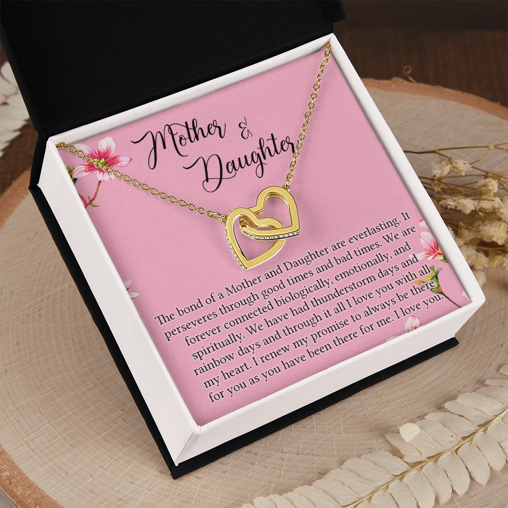 To My Mother Mom Bestfriend Best Mommy Mother In Law Stepmom For Mothers Day Birthday From Son Daughter Stepson Stepdaughter Necklace Gift Interlocking Hearts Necklace
