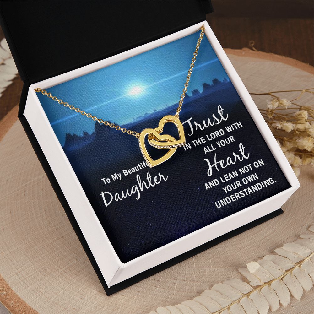 To My Daughter Necklace Gift from Mom, Mother and Daughter Jewelry Necklace for Girls, Mother Daughter Gift Ideas, Jewelry Pendant Necklace