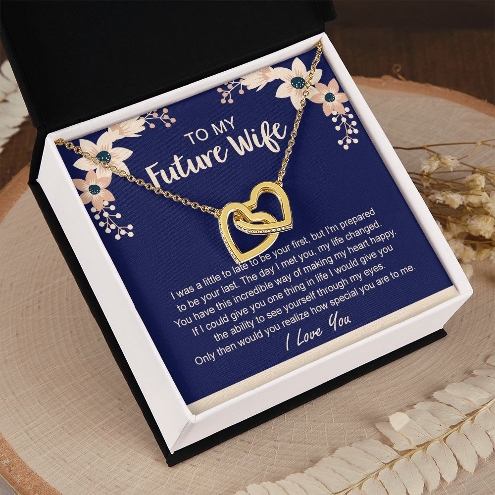 To My Future Wife Necklace from Boyfriend, Personalized Necklace for Women, Luxury Necklace for Girlfriend, Wedding Anniversary Present For Her, Girlfriend Gift Jewelry Christmas Birthday Gift