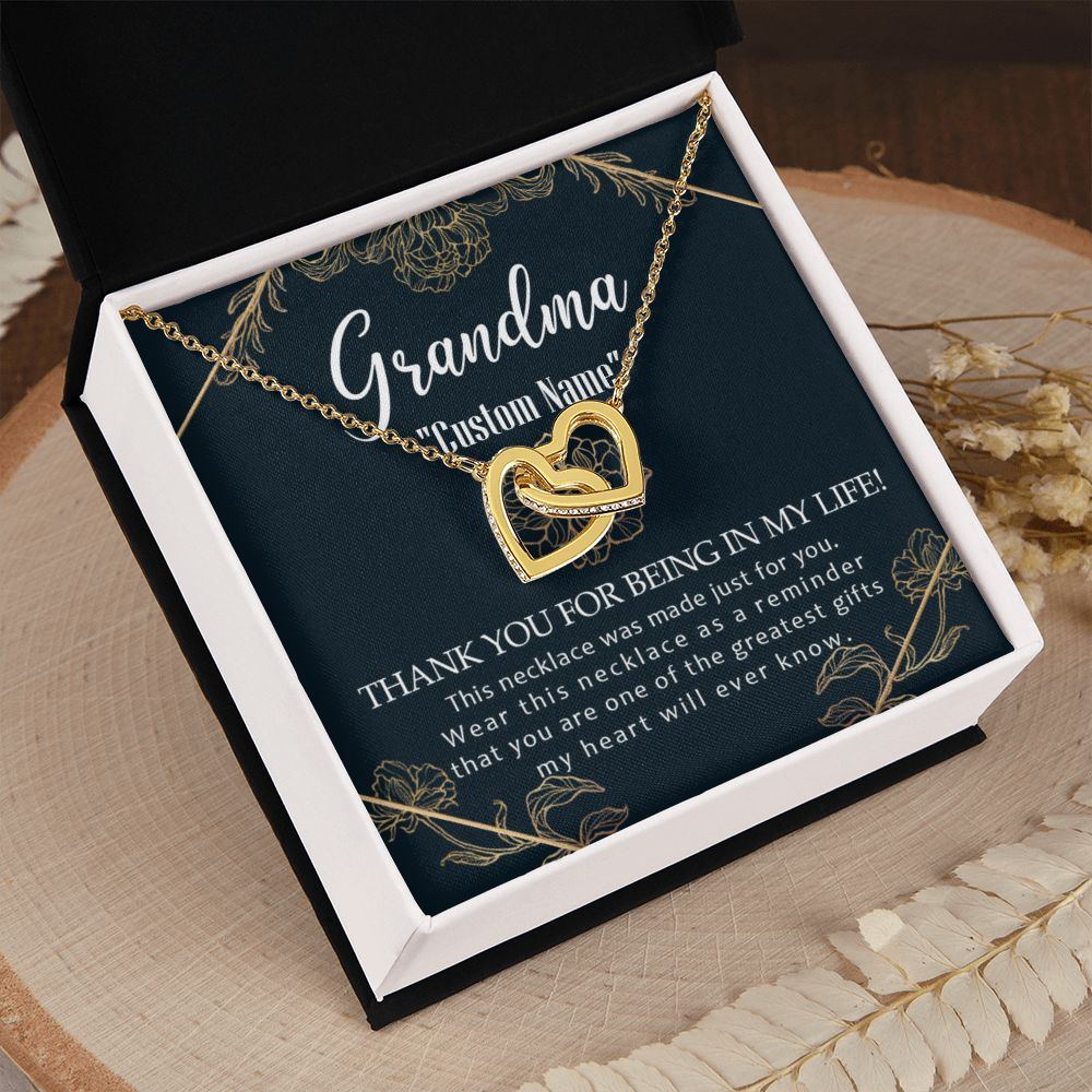 To My Grandma Necklace, Gift for Grandmother Necklace, Mothers Day Gift For Grandma Nana, Grandma Jewelry From Grandchildren GrandKids , Jewelry Box Gift For Grandma Grandmother