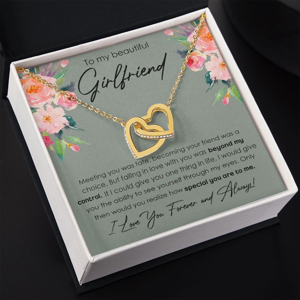 To My Girlfriend Necklace from Boyfriend, Personalized Necklace for Women, Luxury Necklace for Girlfriend, Wedding Anniversary Present For Her, Girlfriend Gift Jewelry Christmas Birthday Gift