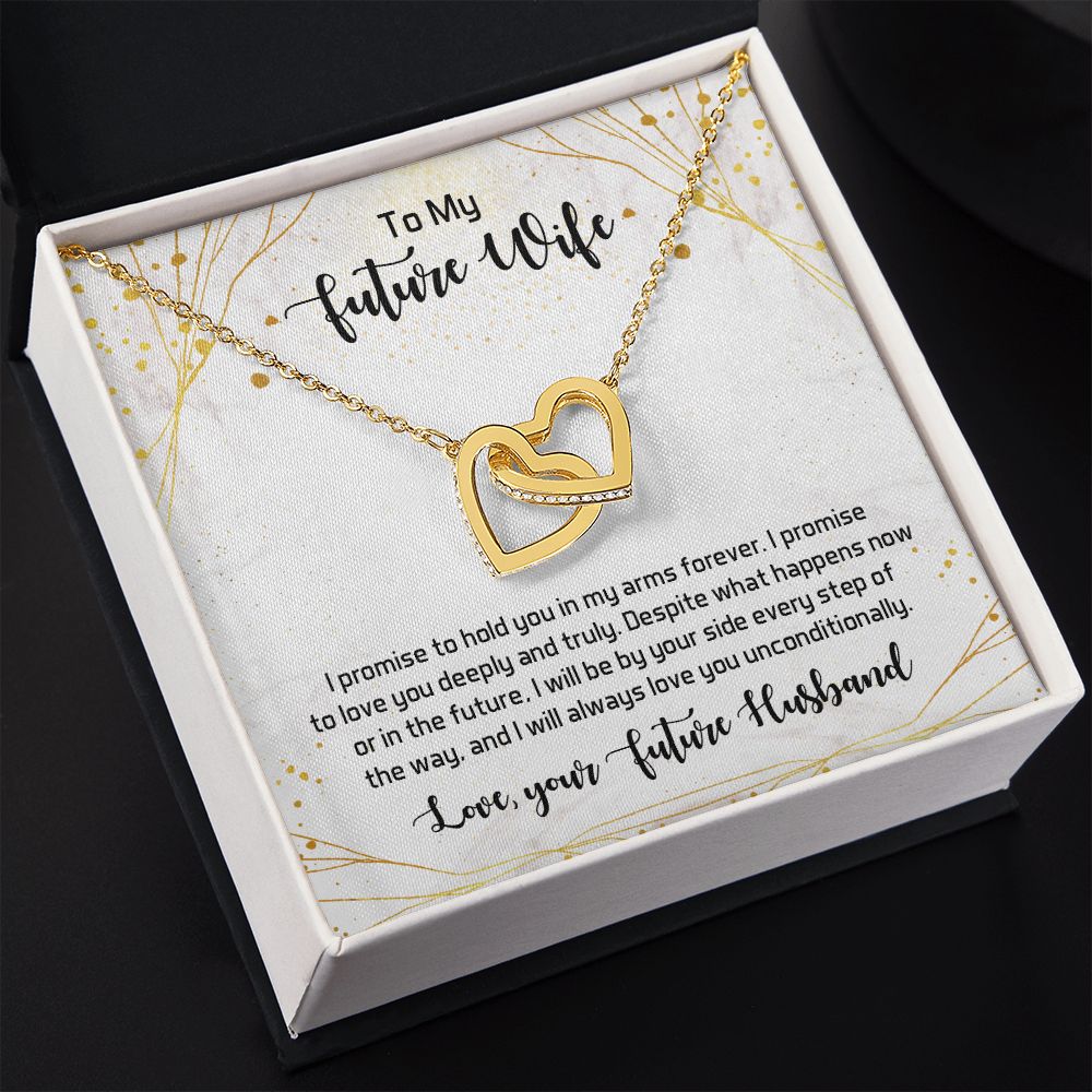 To My Future Wife Necklace from Boyfriend, Personalized Necklace for Women, Luxury Necklace for Girlfriend, Wedding Anniversary Present For Her, Girlfriend Gift Jewelry Christmas Birthday Gift