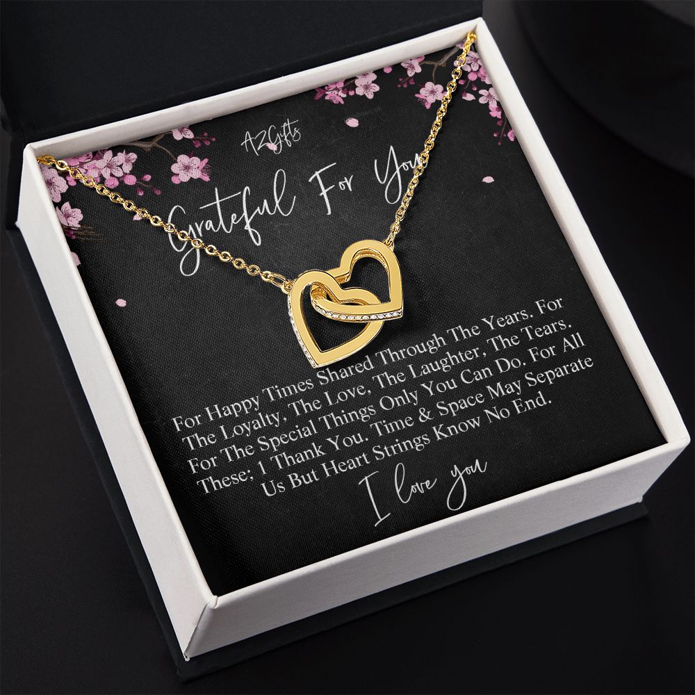 Birthday Gifts For Wife, Necklace Gifts For Wife From Husband, To My Wife Jewelry For Women , To My Wife Necklace  from Husband Wedding Anniversary Present For Wife, Beautiful Wife Jewelry On Christmas Interlocking Hearts Necklace