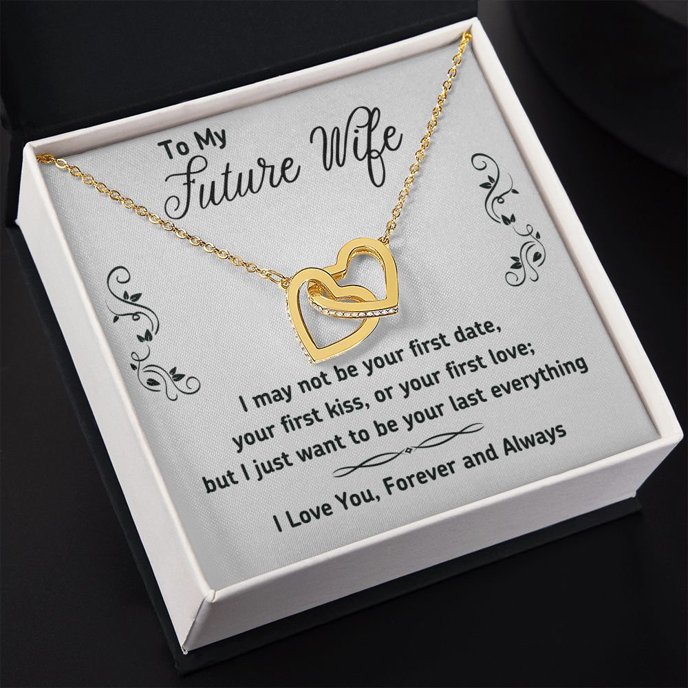 To My Future Wife Necklace from Boyfriend, Personalized Necklace for Women, Luxury Necklace for Girlfriend, Wedding Anniversary Present For Her, Girlfriend Gift Jewelry Christmas Birthday Gift