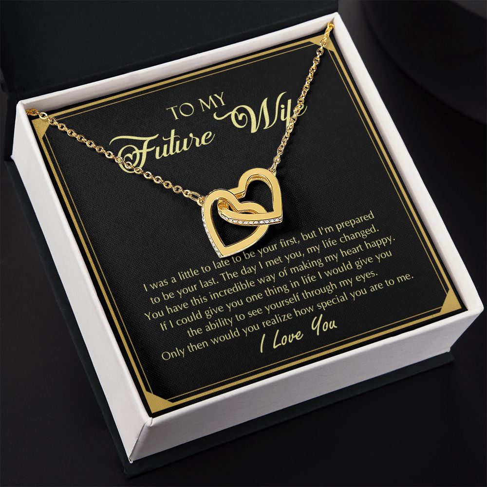 To My Future Wife Necklace from Boyfriend, Personalized Necklace for Women, Luxury Necklace for Girlfriend, Wedding Anniversary Present For Her, Girlfriend Gift Jewelry Christmas Birthday Gift