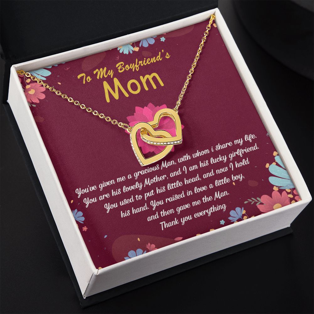 To My Boyfriend Mom Gift Necklace for Boyfriends Mom Gift Mother in Law Jewelry Gift Birthday Gift For Boyfriend's Mom Gift for Boyfriends Mom Gift for Boyfriend's Mom