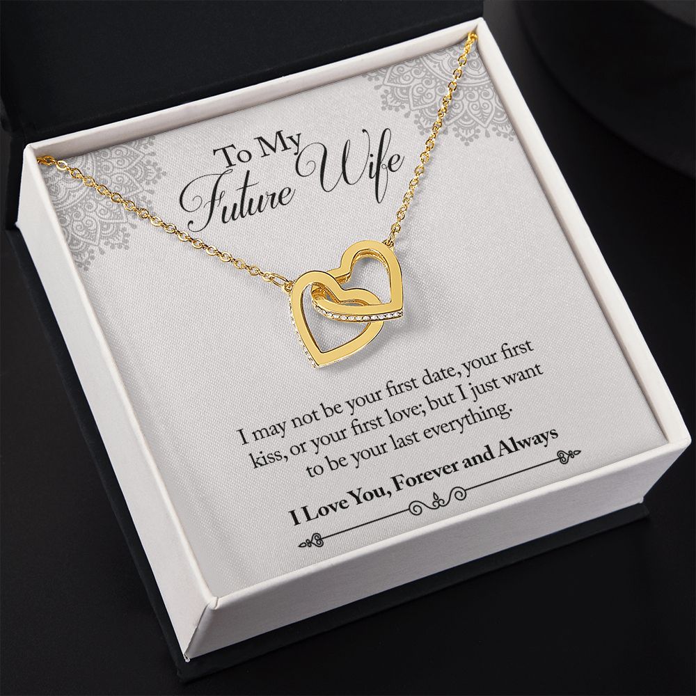 To My Future Wife Necklace from Boyfriend, Personalized Necklace for Women, Luxury Necklace for Girlfriend, Wedding Anniversary Present For Her, Girlfriend Gift Jewelry Christmas Birthday Gift