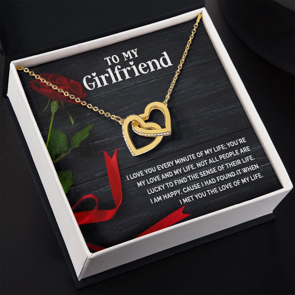 To My Girlfriend Necklace from Boyfriend To My Future Wife Necklace Jewelry For Girlfriend Gift For Girlfriend Gift for Her Romantic Birthday Valentines Day Gift For Girlfriend Gifts Necklaces Interlocking Hearts Necklace