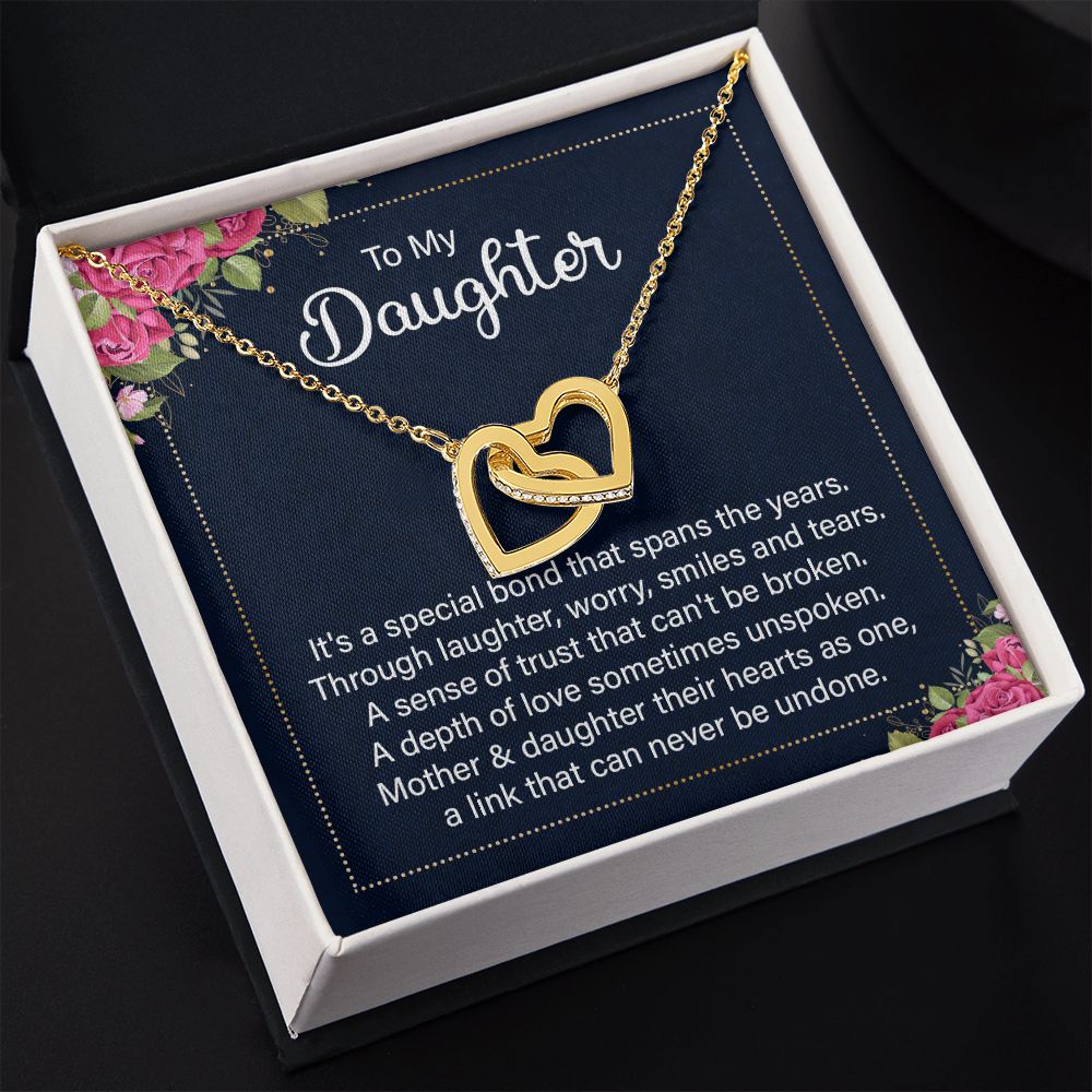 To My Daughter Necklace Gift from Mom, Mother and Daughter Jewelry Necklace for Girls, Mother Daughter Gift Ideas, Jewelry Pendant Necklace