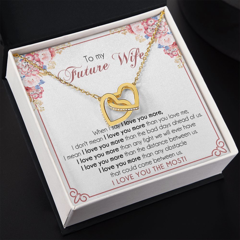To My Future Wife Necklace from Boyfriend, Personalized Necklace for Women, Luxury Necklace for Girlfriend, Wedding Anniversary Present For Her, Girlfriend Gift Jewelry Christmas Birthday Gift