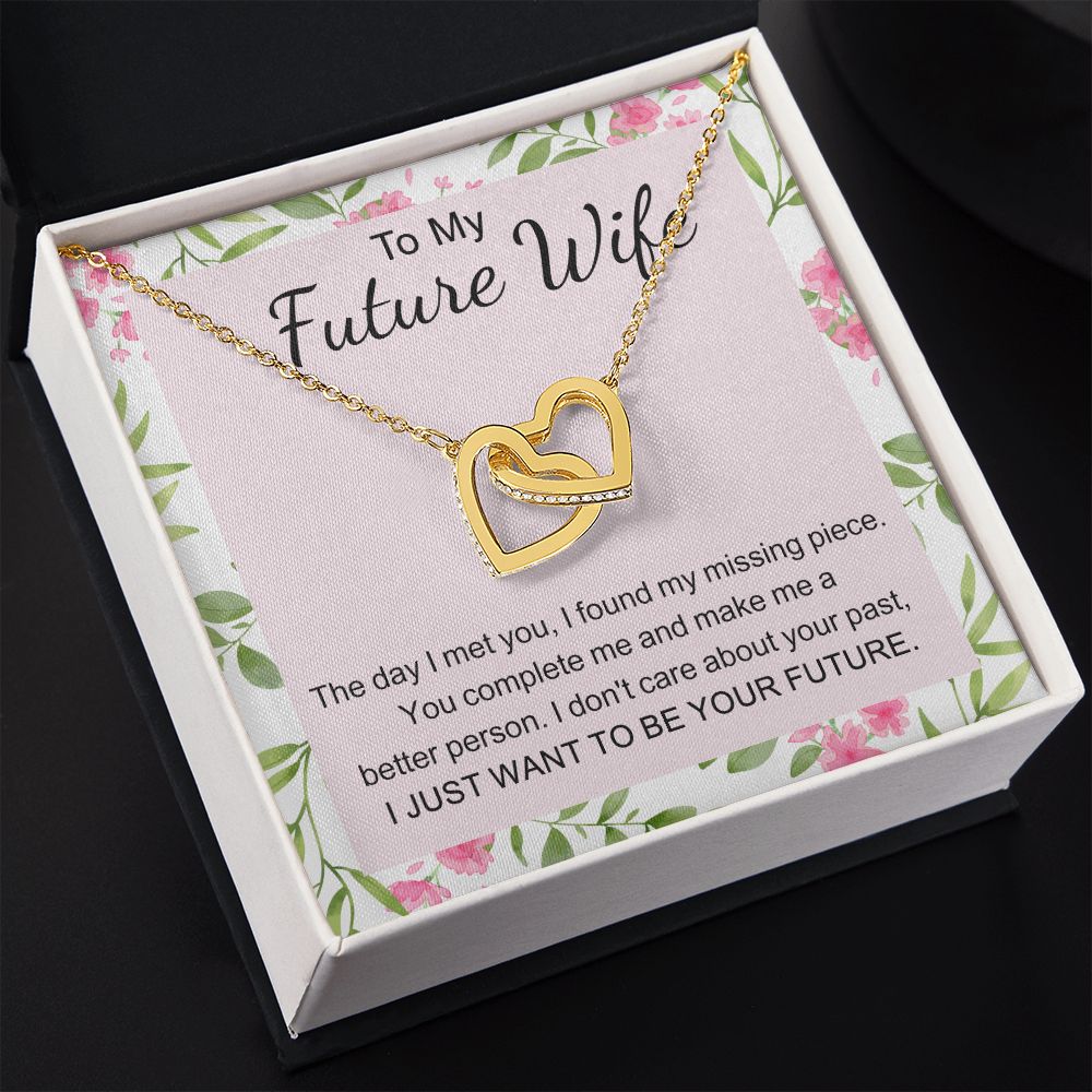 To My Future Wife Necklace from Boyfriend, Personalized Necklace for Women, Luxury Necklace for Girlfriend, Wedding Anniversary Present For Her, Girlfriend Gift Jewelry Christmas Birthday Gift
