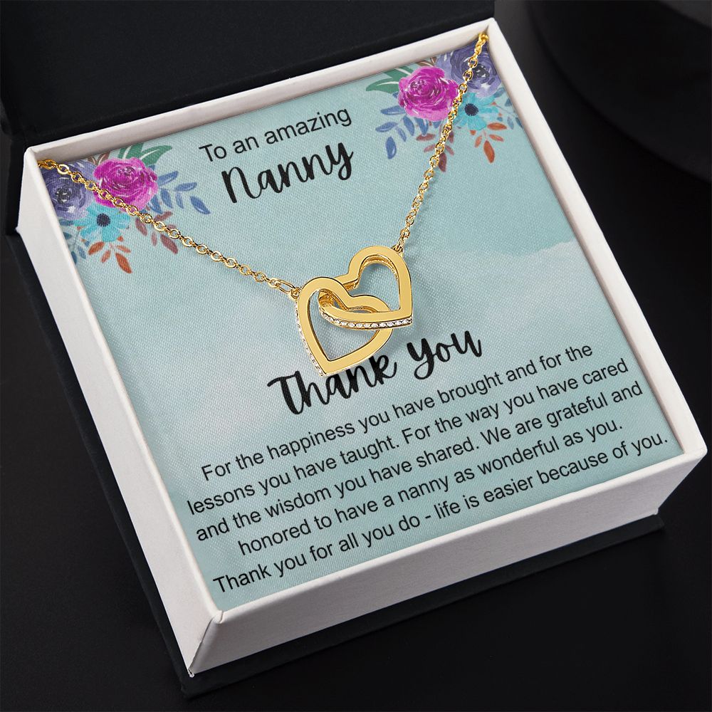 To My Grandma Necklace, Gift for Grandmother Necklace, Mothers Day Gift For Grandma Nana, Grandma Jewelry From Grandchildren GrandKids , Jewelry Box Gift For Grandma Grandmother