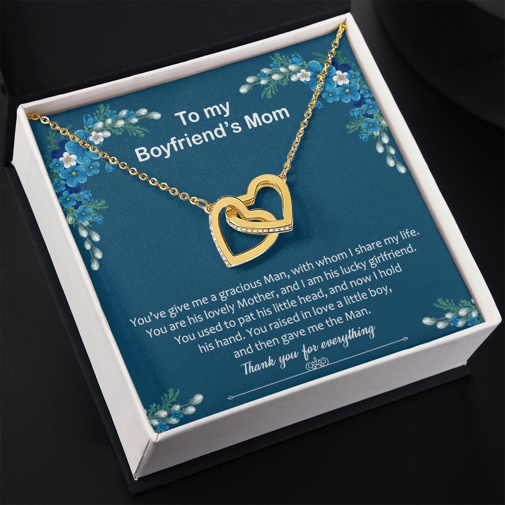 To My Boyfriend Mom Gift Necklace for Boyfriends Mom Gift Mother in Law Jewelry Gift Birthday Gift For Boyfriend's Mom Gift for Boyfriends Mom Gift for Boyfriend's Mom