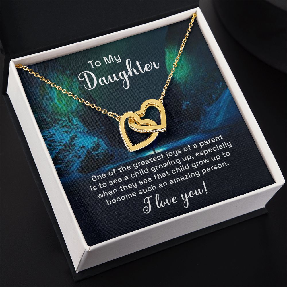 To My Daughter Necklace Gift from Mom, Mother and Daughter Jewelry Necklace for Girls, Mother Daughter Gift Ideas, Jewelry Pendant Necklace