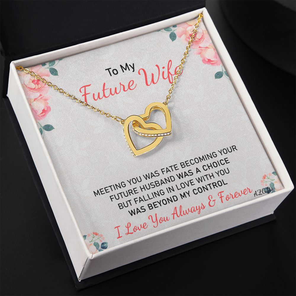 To My Future Wife Necklace from Boyfriend, Personalized Necklace for Women, Luxury Necklace for Girlfriend, Wedding Anniversary Present For Her, Girlfriend Gift Jewelry Christmas Birthday Gift