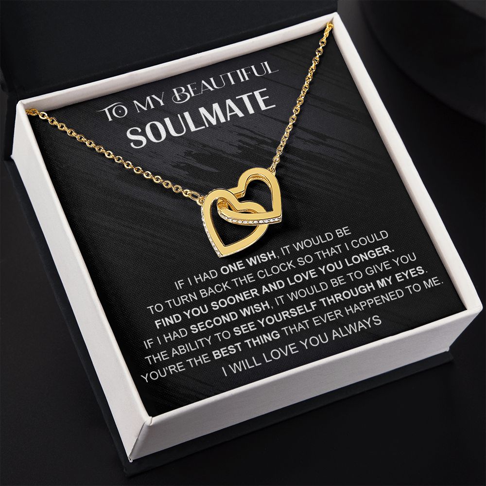 Eternal Hope Necklace, Valentine's Day Gift, Birthday Gift, Gift for Soulmate 175114050407 Interlocking Hearts Necklace