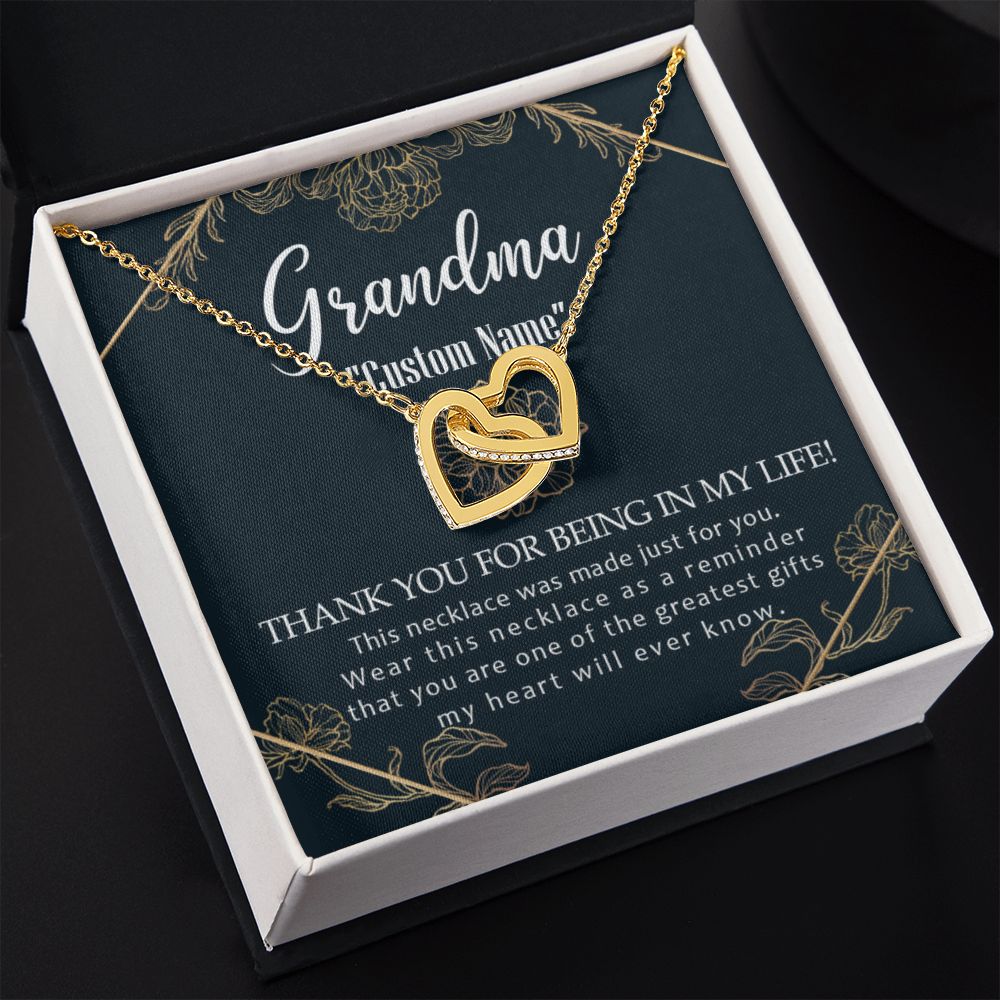 To My Grandma Necklace, Gift for Grandmother Necklace, Mothers Day Gift For Grandma Nana, Grandma Jewelry From Grandchildren GrandKids , Jewelry Box Gift For Grandma Grandmother