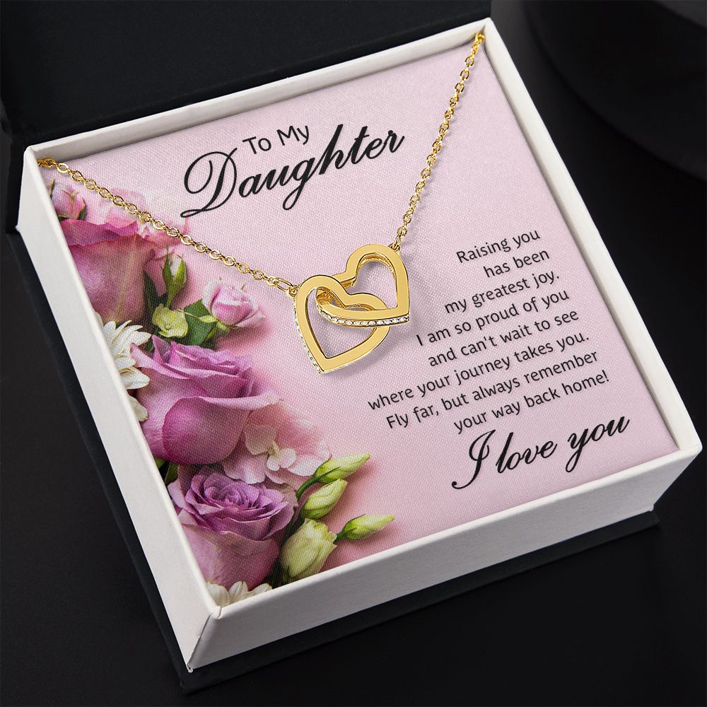 To My Daughter Necklace Gift from Mom, Mother and Daughter Jewelry Necklace for Girls, Mother Daughter Gift Ideas, Jewelry Pendant Necklace