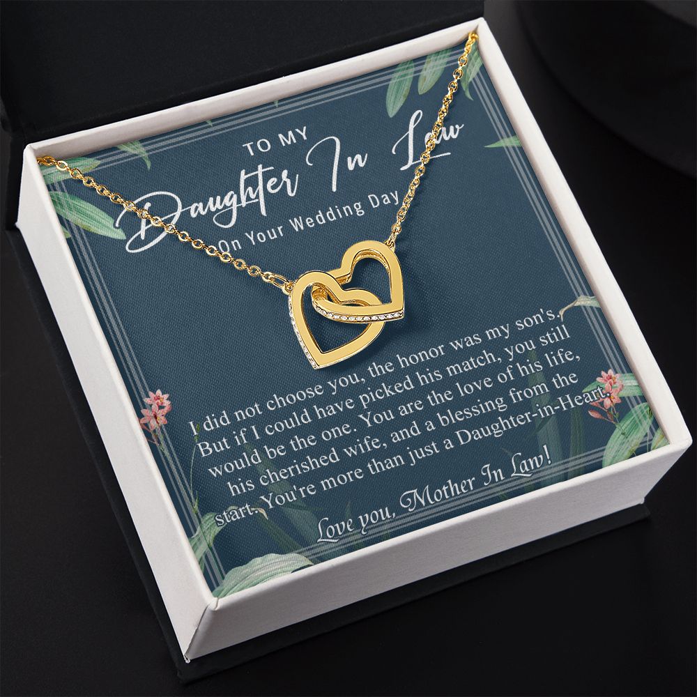 Daughter In Law Gifts Ideas, Daughter In Law Necklace, Gifts For Future Daughter In Law, Daughter In Law Birthday Gifts, Daughter-in-law Gifts From Mother In Law, Birthday Gifts For Daughter6 Interlocking Hearts Necklace