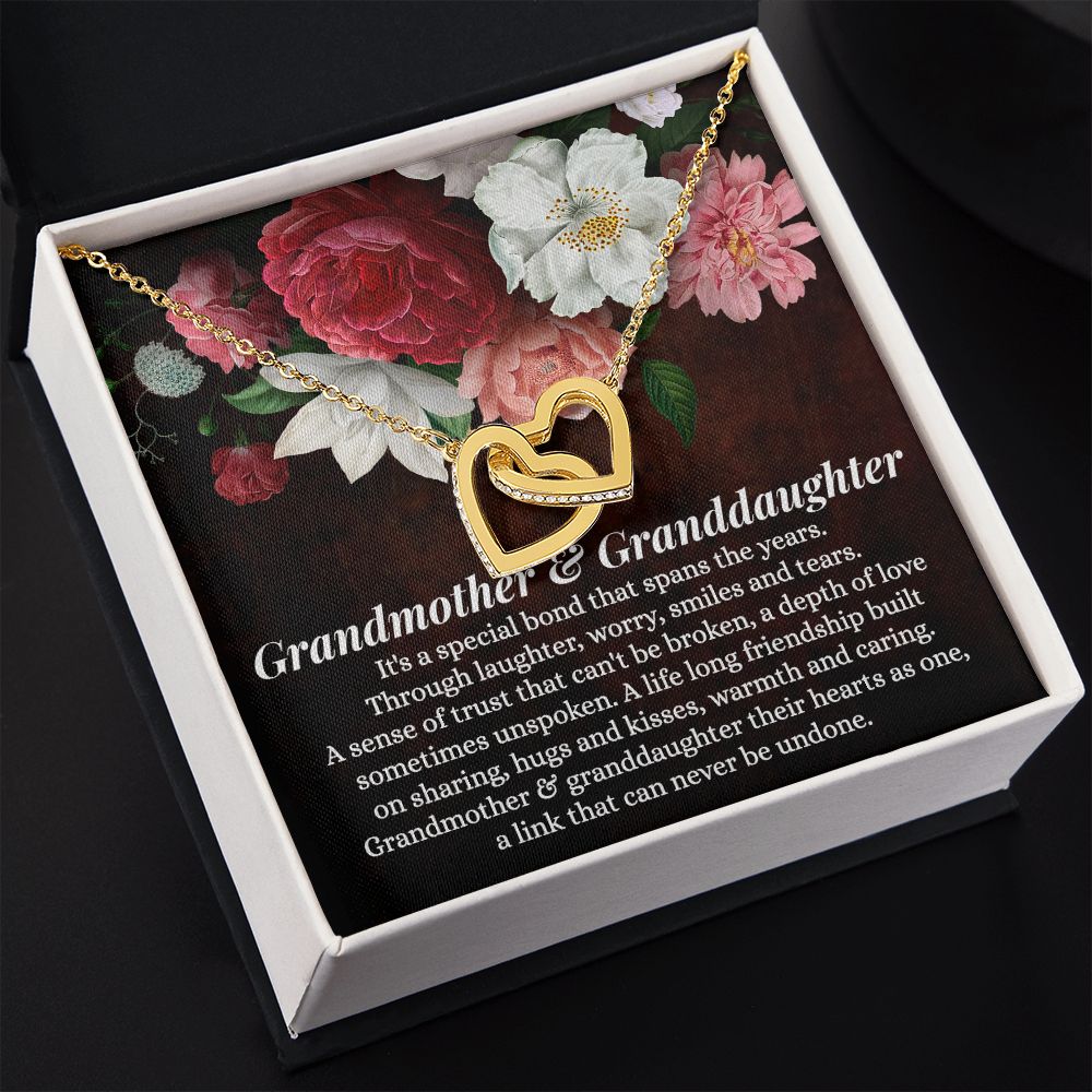To My Grandma Necklace, Gift for Grandmother Necklace, Mothers Day Gift For Grandma Nana, Grandma Jewelry From Grandchildren GrandKids , Jewelry Box Gift For Grandma Grandmother