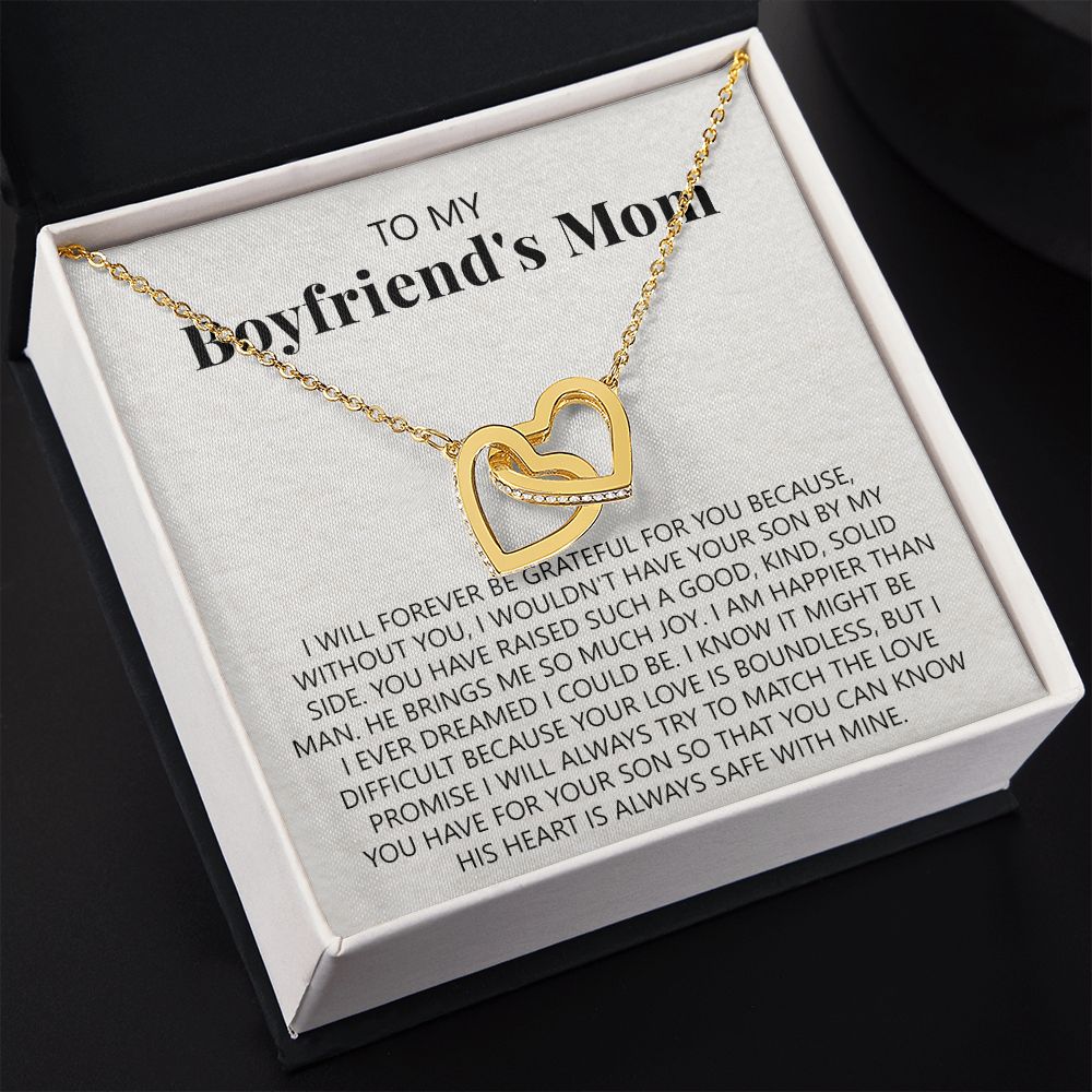 To My Boyfriend's Mom Necklace, Gift for Boyfriend's Mom, Boyfriend's Mom Gift, To My Mother in Law Necklace, Boyfriend's Mom Jewelry Mother's Day Gift for Boyfriends Mom