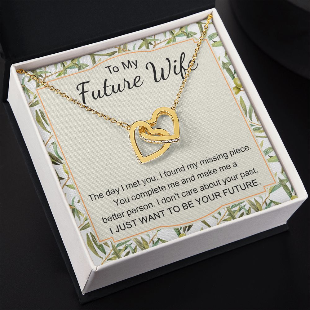 To My Future Wife Necklace from Boyfriend, Personalized Necklace for Women, Luxury Necklace for Girlfriend, Wedding Anniversary Present For Her, Girlfriend Gift Jewelry Christmas Birthday Gift