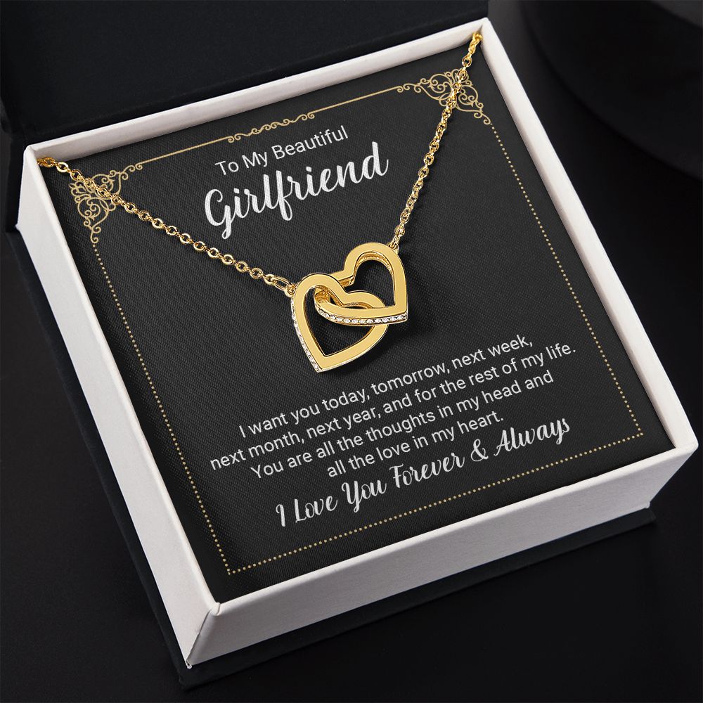 To My Girlfriend Necklace from Boyfriend To My Future Wife Necklace Jewelry For Girlfriend Gift For Girlfriend Gift for Her Romantic Birthday Valentines Day Gift For Girlfriend Gifts Necklaces