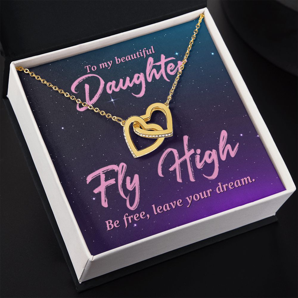 To My Daughter Necklace Gift from Mom, Mother and Daughter Jewelry Necklace for Girls, Mother Daughter Gift Ideas, Jewelry Pendant Necklace