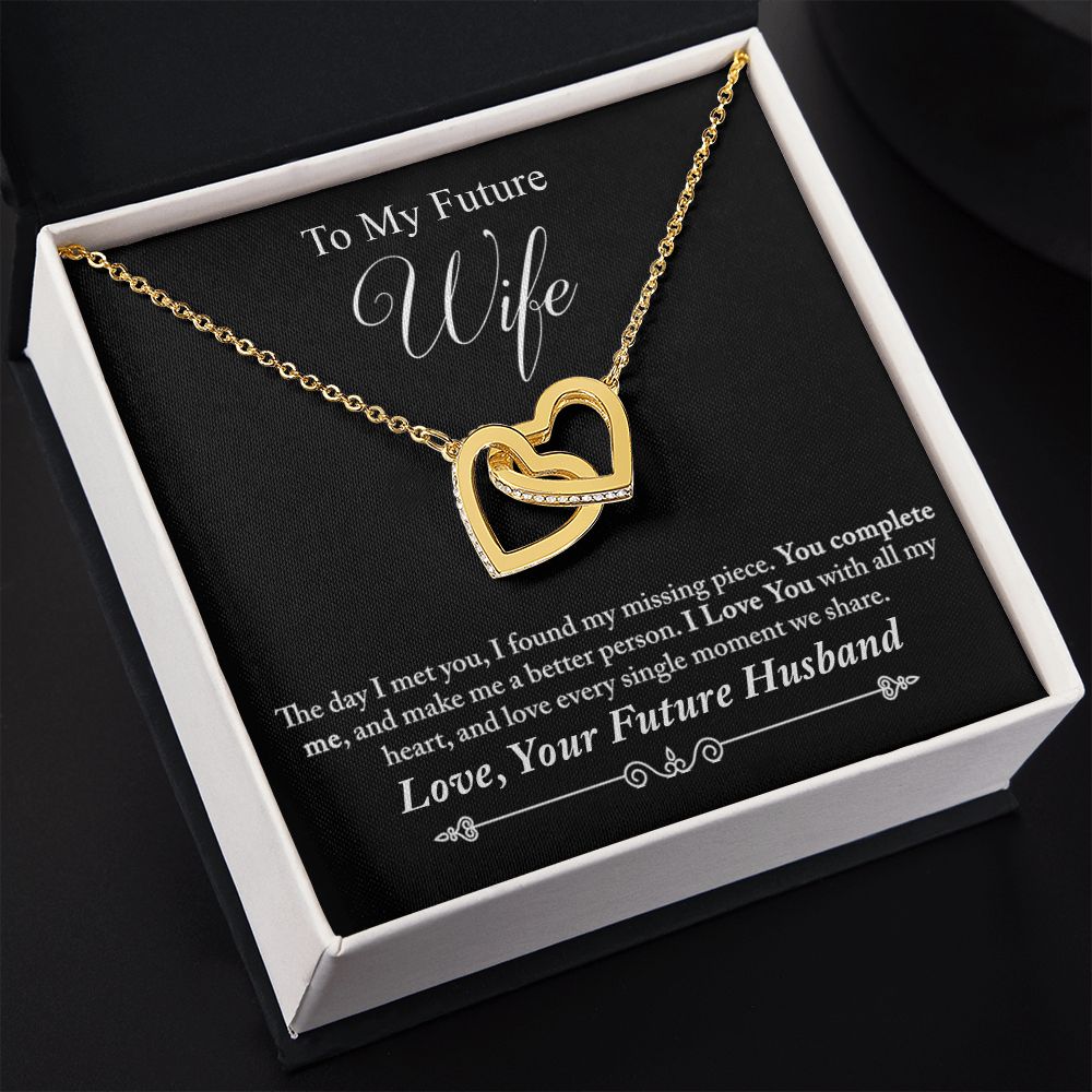 To My Future Wife Necklace from Boyfriend, Personalized Necklace for Women, Luxury Necklace for Girlfriend, Wedding Anniversary Present For Her, Girlfriend Gift Jewelry Christmas Birthday Gift