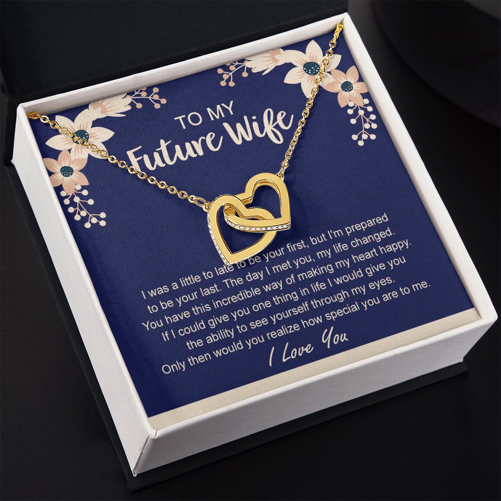 To My Future Wife Necklace from Boyfriend, Personalized Necklace for Women, Luxury Necklace for Girlfriend, Wedding Anniversary Present For Her, Girlfriend Gift Jewelry Christmas Birthday Gift