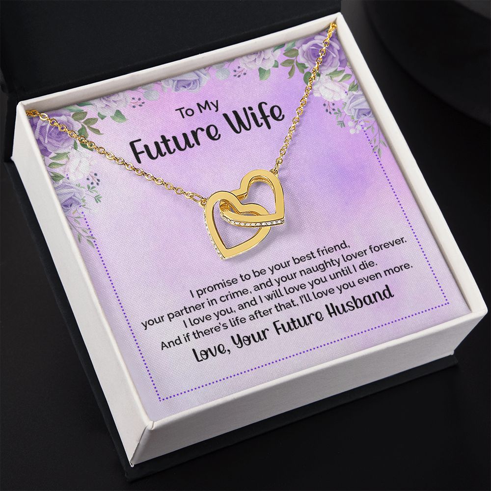 To My Future Wife Necklace from Boyfriend, Personalized Necklace for Women, Luxury Necklace for Girlfriend, Wedding Anniversary Present For Her, Girlfriend Gift Jewelry Christmas Birthday Gift