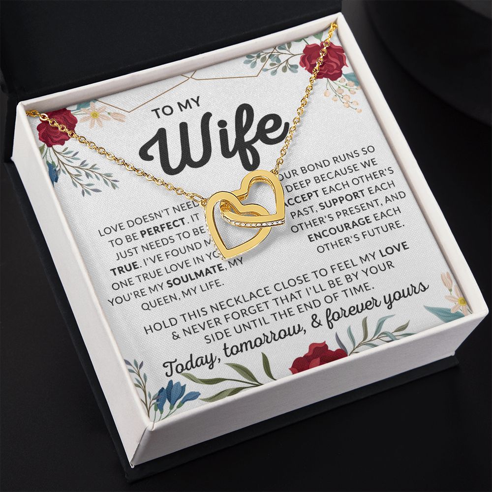 Eternal Hope Necklace To My Wife Gift, Necklace gift for her, Valentine's day 175138888386 Interlocking Hearts Necklace