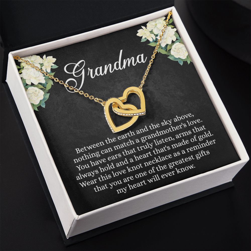 To My Grandma Necklace, Gift for Grandmother Necklace, Mothers Day Gift For Grandma Nana, Grandma Jewelry From Grandchildren GrandKids , Jewelry Box Gift For Grandma Grandmother