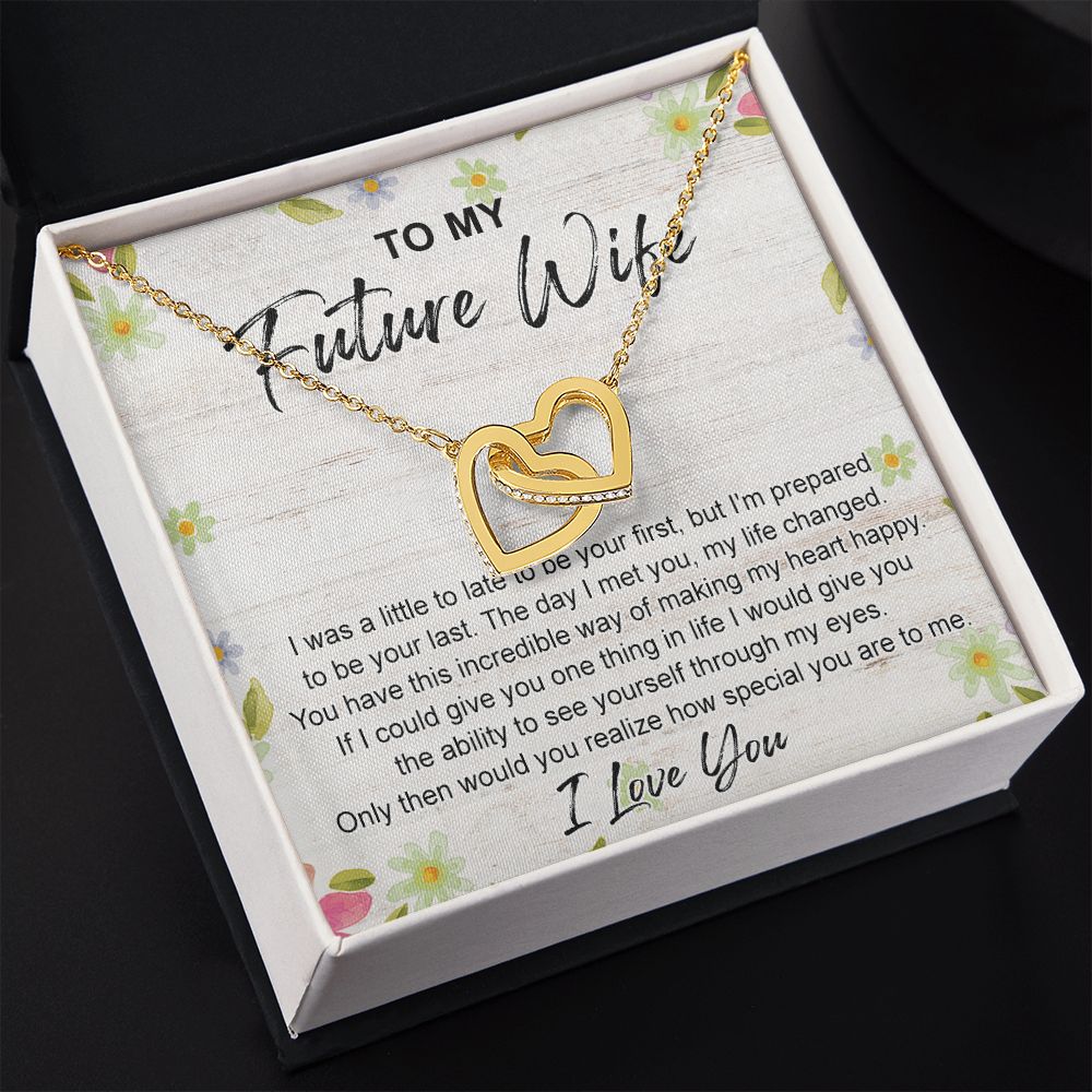 To My Future Wife Necklace from Boyfriend, Personalized Necklace for Women, Luxury Necklace for Girlfriend, Wedding Anniversary Present For Her, Girlfriend Gift Jewelry Christmas Birthday Gift