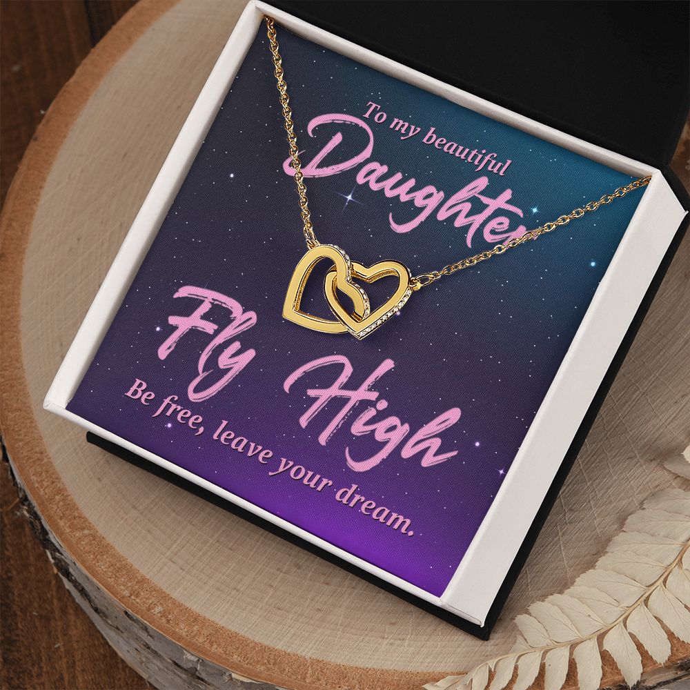 To My Daughter Necklace Gift from Mom, Mother and Daughter Jewelry Necklace for Girls, Mother Daughter Gift Ideas, Jewelry Pendant Necklace