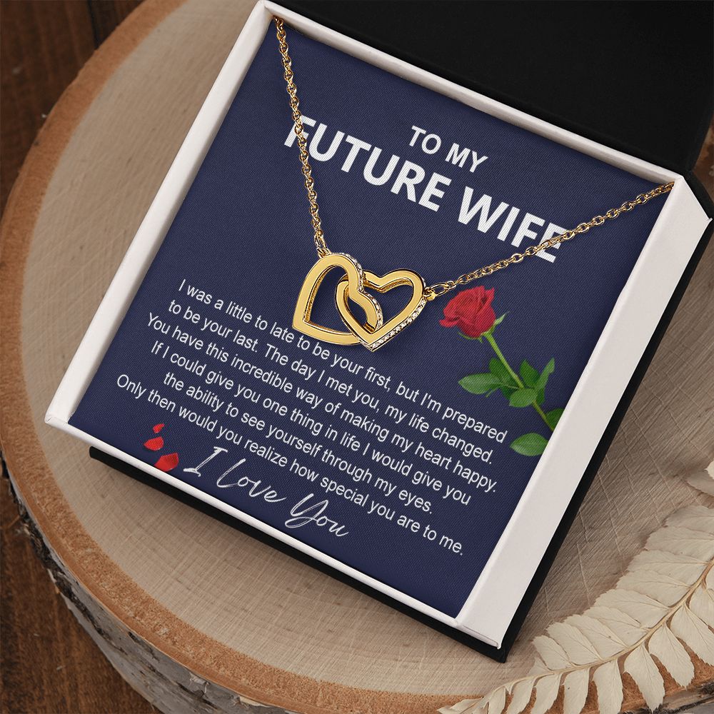 To My Future Wife Necklace from Boyfriend, Personalized Necklace for Women, Luxury Necklace for Girlfriend, Wedding Anniversary Present For Her, Girlfriend Gift Jewelry Christmas Birthday Gift