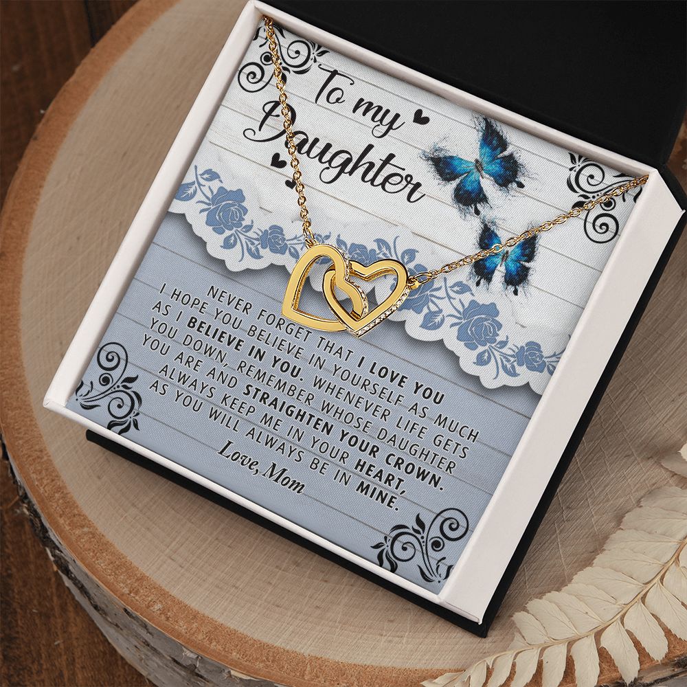To My Daughter Necklace Gift from Mom, Mother and Daughter Jewelry Necklace for Girls, Mother Daughter Gift Ideas, Jewelry Pendant Necklace