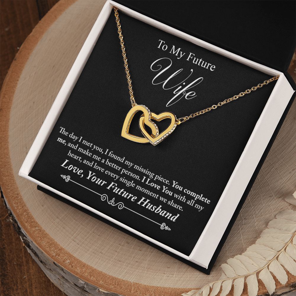 To My Future Wife Necklace from Boyfriend, Personalized Necklace for Women, Luxury Necklace for Girlfriend, Wedding Anniversary Present For Her, Girlfriend Gift Jewelry Christmas Birthday Gift