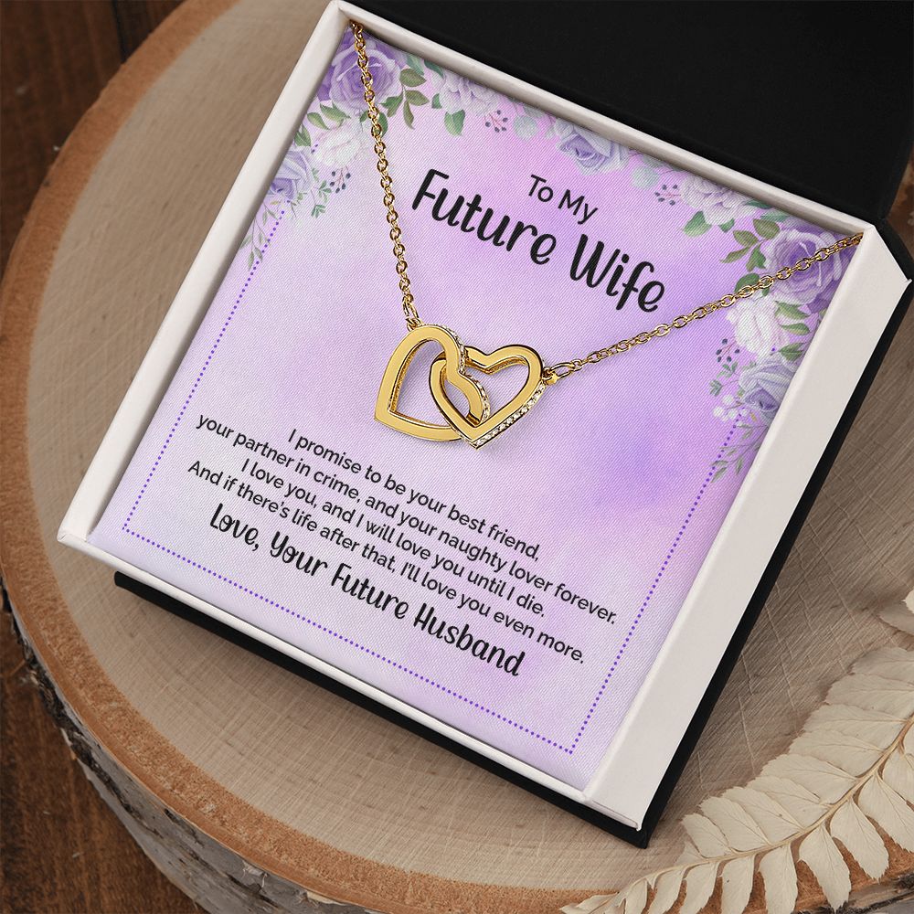 To My Future Wife Necklace from Boyfriend, Personalized Necklace for Women, Luxury Necklace for Girlfriend, Wedding Anniversary Present For Her, Girlfriend Gift Jewelry Christmas Birthday Gift