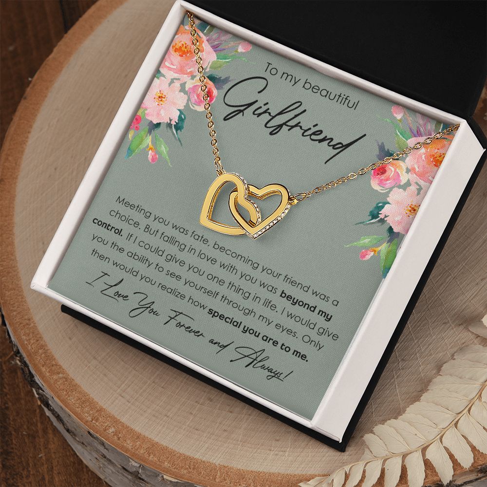 To My Girlfriend Necklace from Boyfriend, Personalized Necklace for Women, Luxury Necklace for Girlfriend, Wedding Anniversary Present For Her, Girlfriend Gift Jewelry Christmas Birthday Gift
