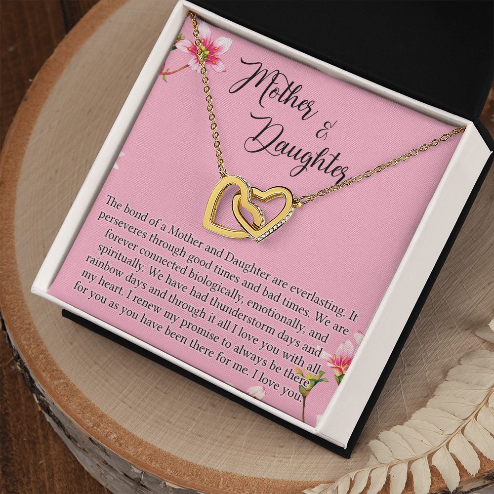 To My Mother Mom Bestfriend Best Mommy Mother In Law Stepmom For Mothers Day Birthday From Son Daughter Stepson Stepdaughter Necklace Gift Interlocking Hearts Necklace