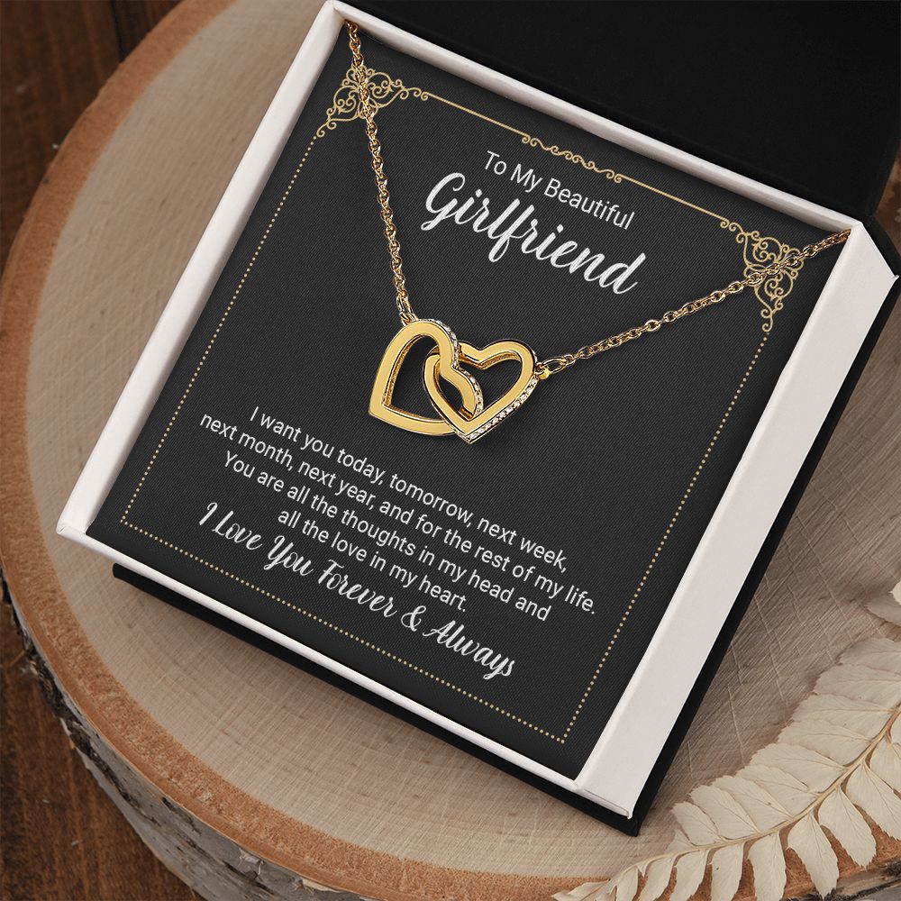To My Girlfriend Necklace from Boyfriend To My Future Wife Necklace Jewelry For Girlfriend Gift For Girlfriend Gift for Her Romantic Birthday Valentines Day Gift For Girlfriend Gifts Necklaces
